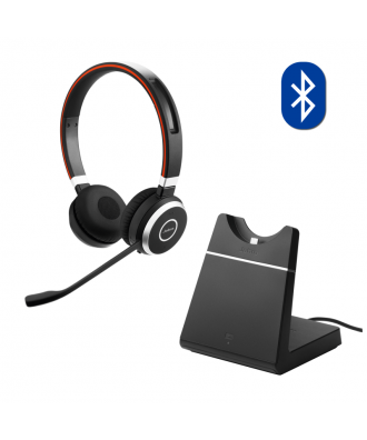 Jabra Evolve 65 UC STEREO Bluetooth draadloze headset (incl. stand)