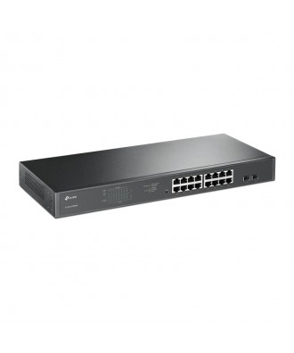 TP-Link JetStream 16-poorts Gigabit Easy Smart PoE/PoE+ Rackmountable Switch