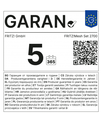 FRITZ!Mesh set 2700 3-pack Edition Internationaal
