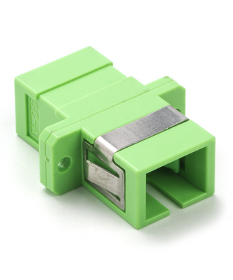 Glasvezel koppelblok GROEN (2 x SC-APC)