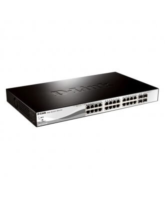 D-Link 24-poorts (24x PoE) 10/100 Rackmountable Switch